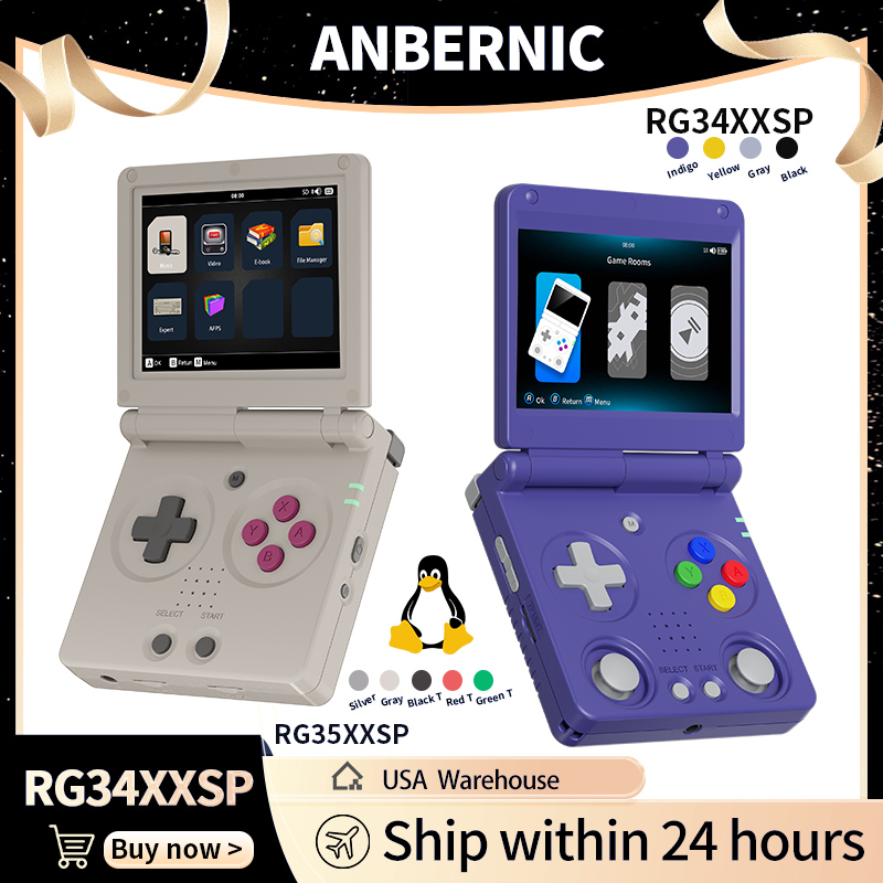 Retro Gaming Monitor - Anbernic RG34XXSP RG35XXSP Konsol Game Genggam