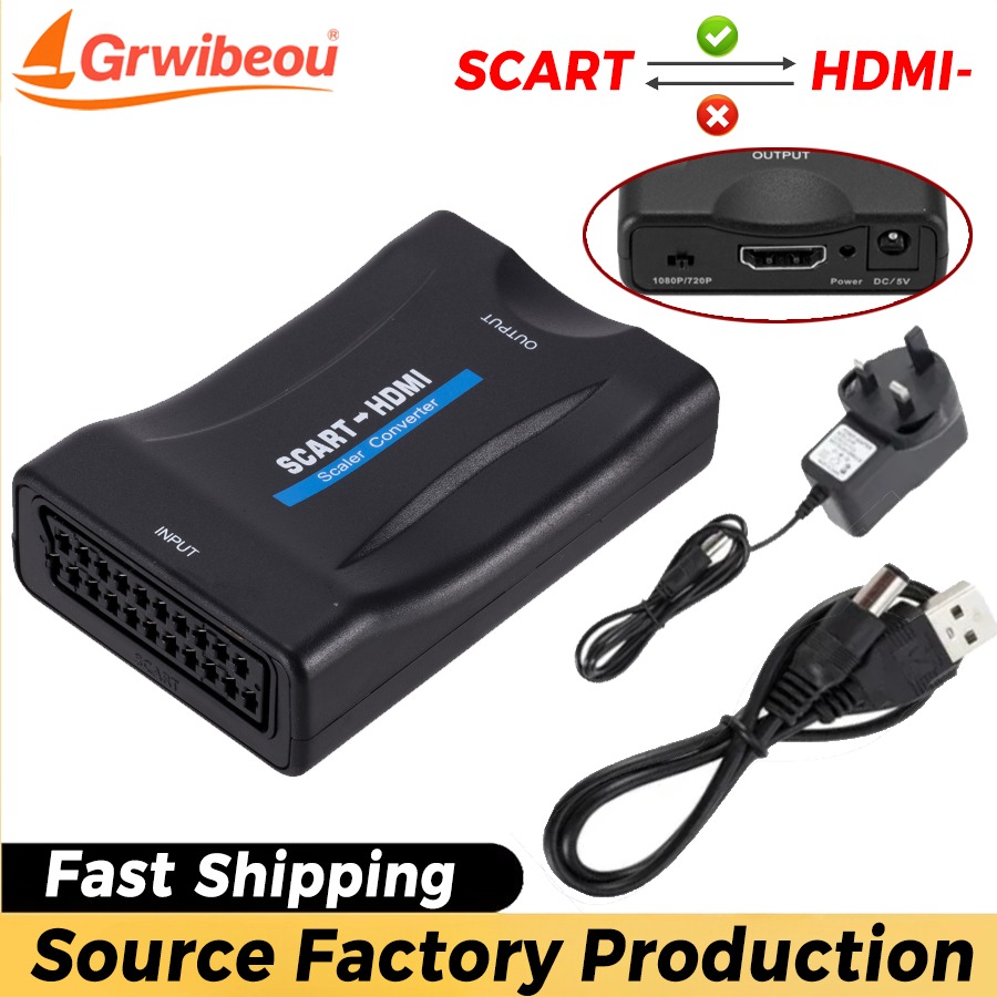 Scart To Hdmi - Adaptor Konverter Kelas Atas Audio Video