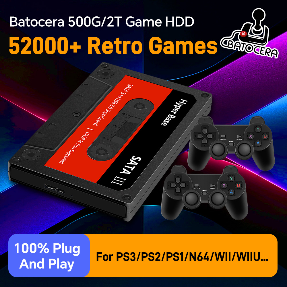 Retro Gaming Hard Drive - Hard Drive Game Retro Batocera 500G