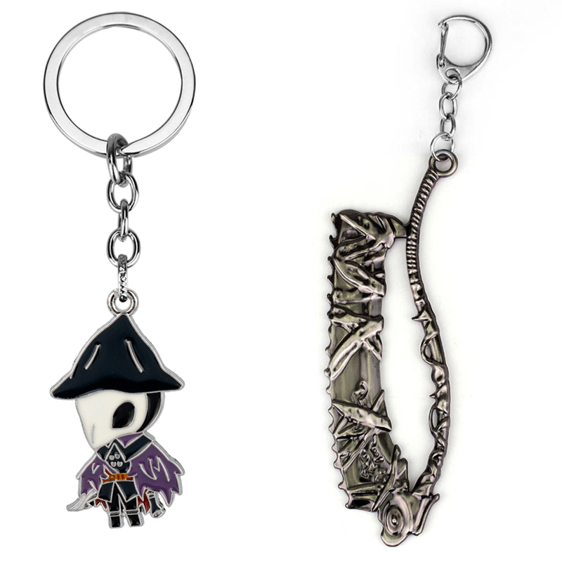 Retro Gaming Keychain - Gantungan Kunci Game, gergaji Bloodborne pemburu,