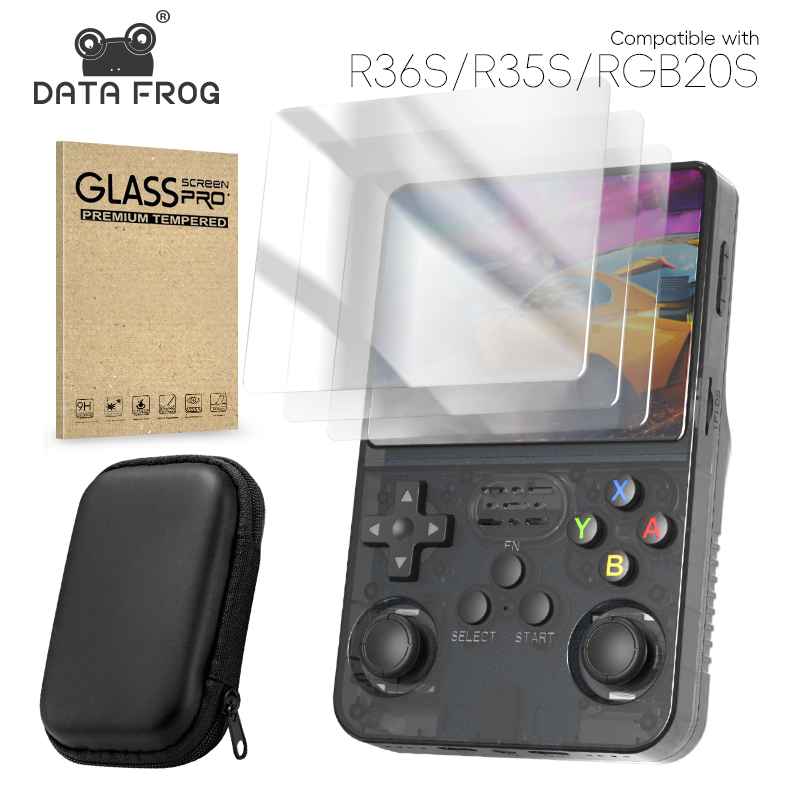 Retro Gaming Download - Pelindung layar DATA FROG R36S, kaca