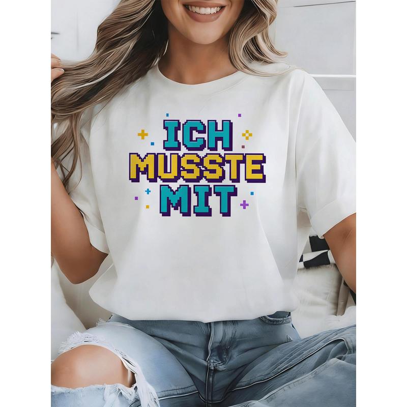 Retro Gaming Font - Kaos Oblong 'Ich Musste Mit German