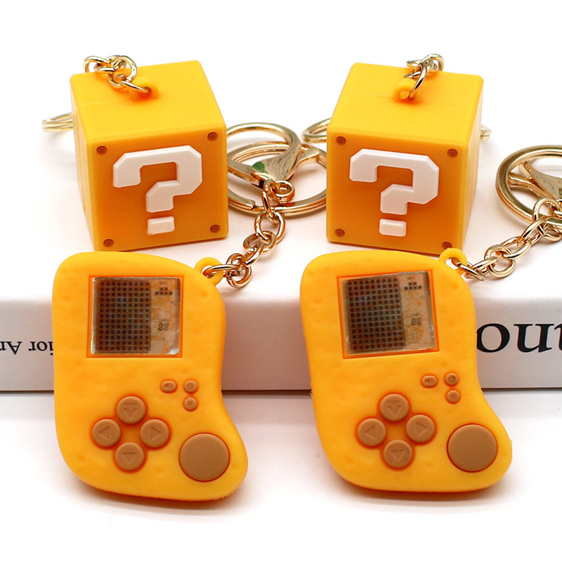Retro Gaming Keychain - Gantungan Kunci Kotak Tanda Tanya Simulasi