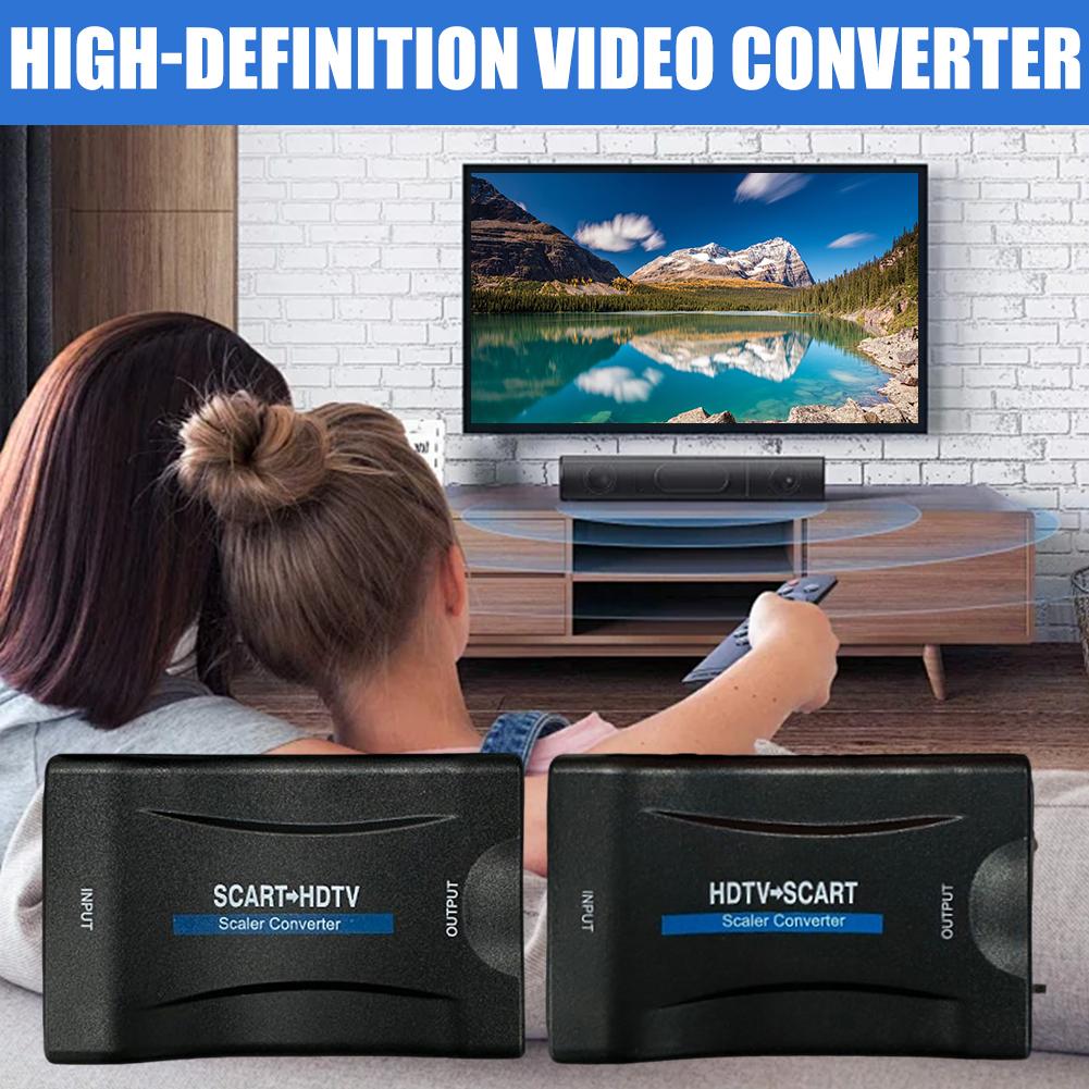 Scart To Hdmi - Konverter Adaptor Sinyal HDMI ke SCART