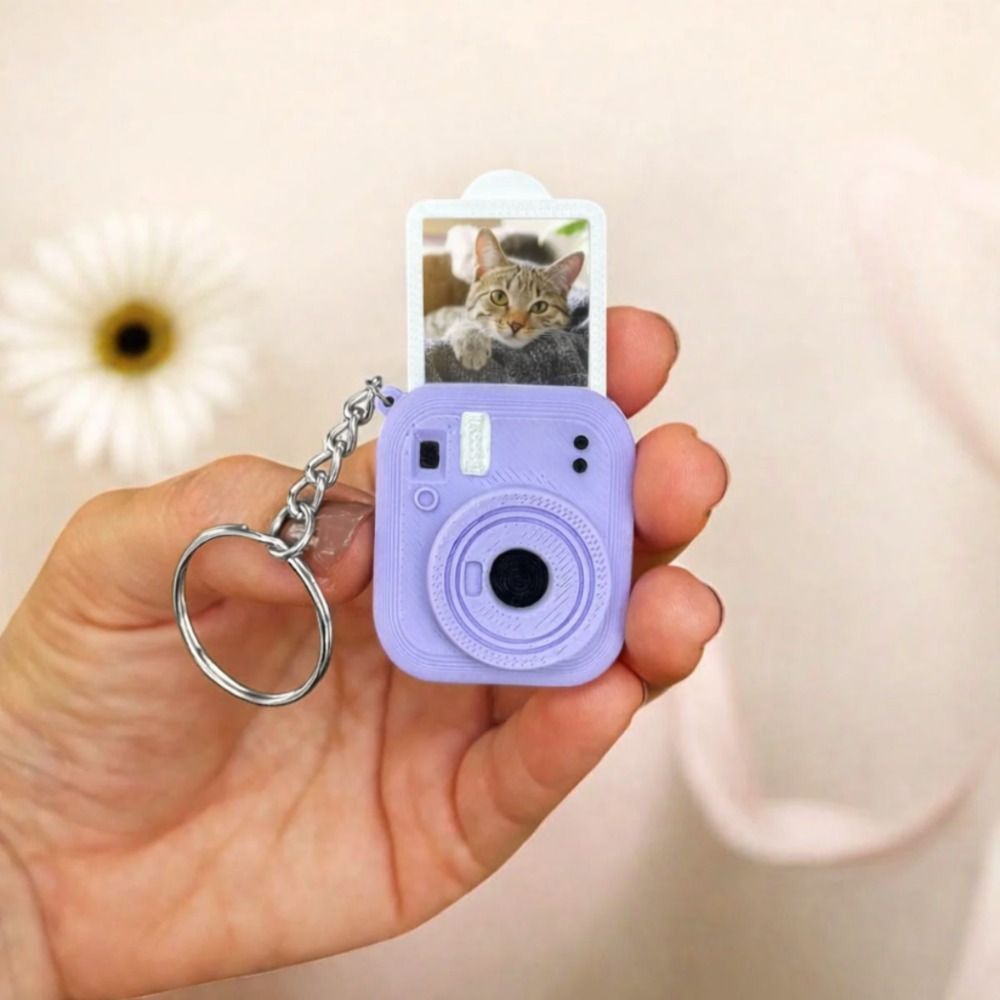 Retro Gaming Keychain - Gantungan Kunci Kamera Mini Portabel Cincin