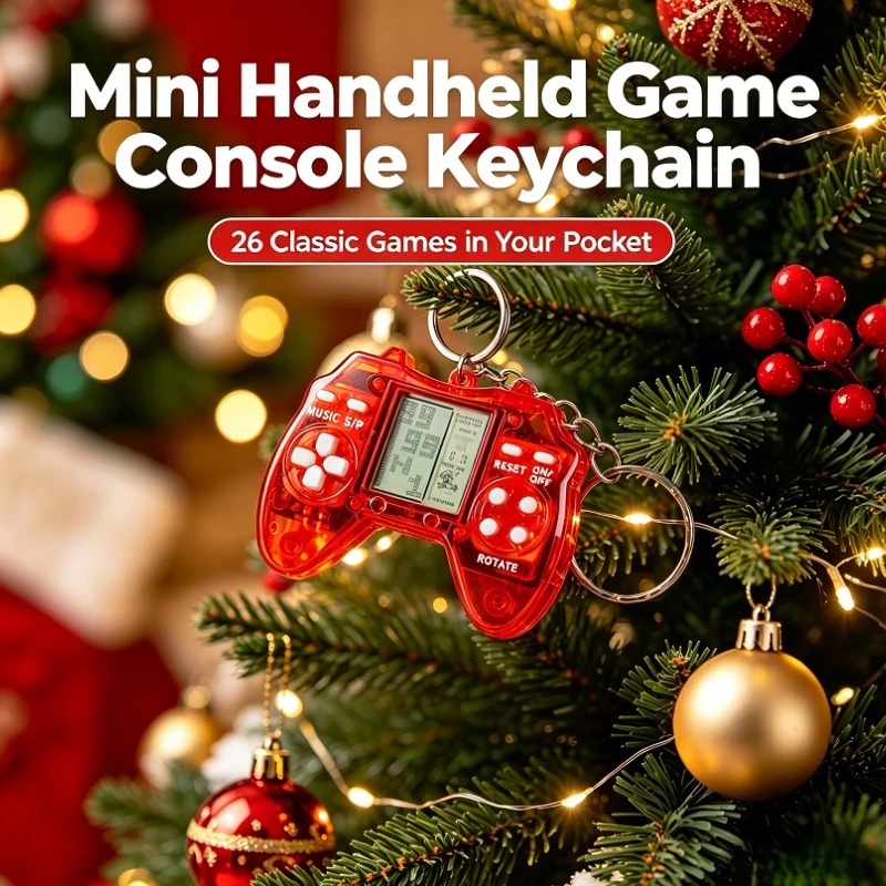 Retro Gaming Keychain - Gantungan Kunci Mini Berbentuk Gamepad Transparan
