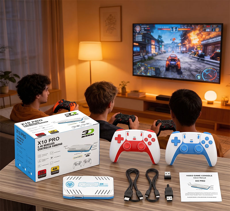 Retro Gaming For Tv - Konsol Game Genggam Retro X10 PRO