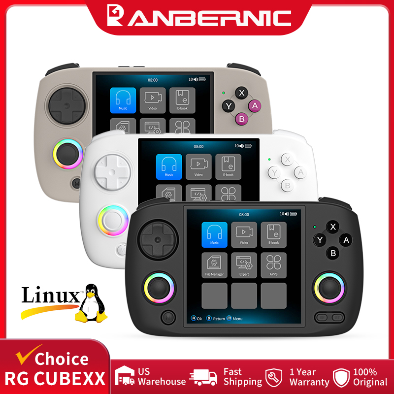 Retro Gaming Monitor - Konsol Game Genggam ANBERNIC RG CubeXX