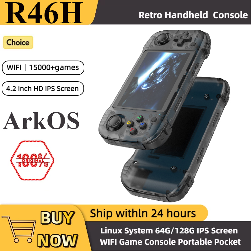 Retro Gaming R36S - Konsol Game Retro R46H Genggam 1024*768