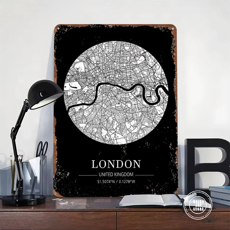 Peta Kota London Papan Timah P - Retro Gaming London ulasan dan harga