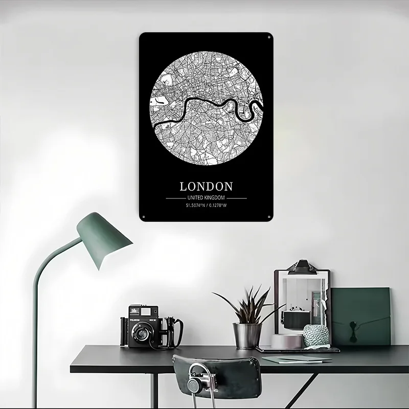 Peta Kota London Papan Timah P - Retro Gaming London ulasan dan harga