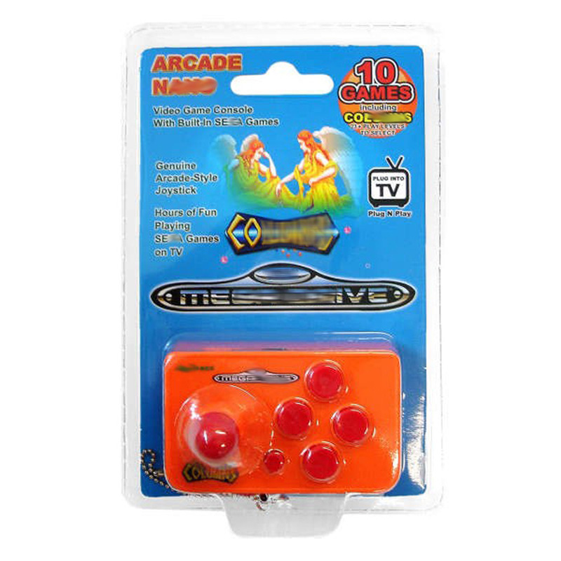 Joystick Mini Arcade Dengan 10 - Retro Gaming Keychain ulasan dan harga