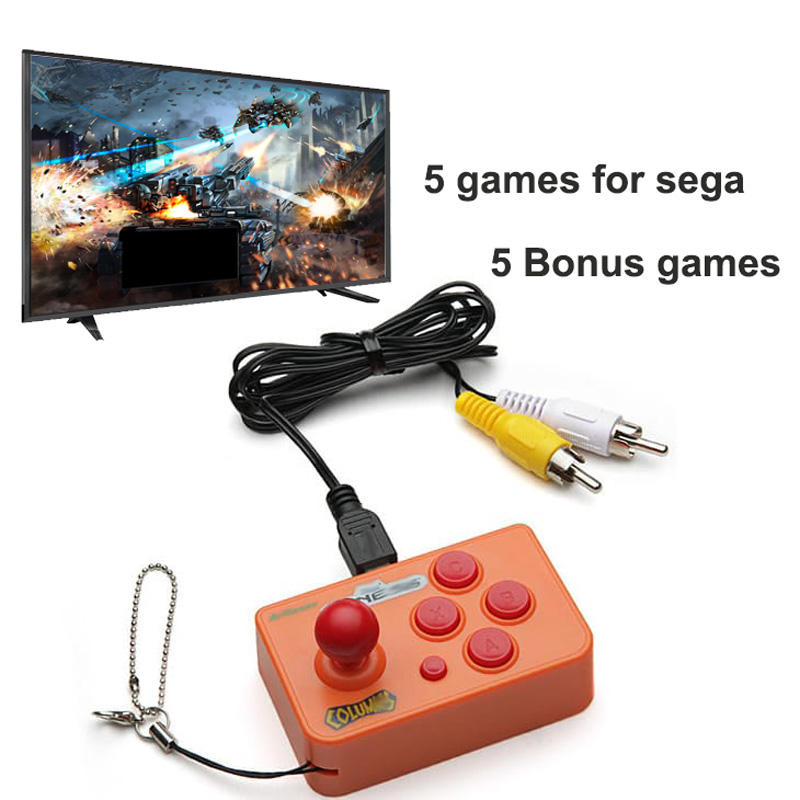 Joystick Mini Arcade Dengan 10 - Retro Gaming Keychain ulasan dan harga