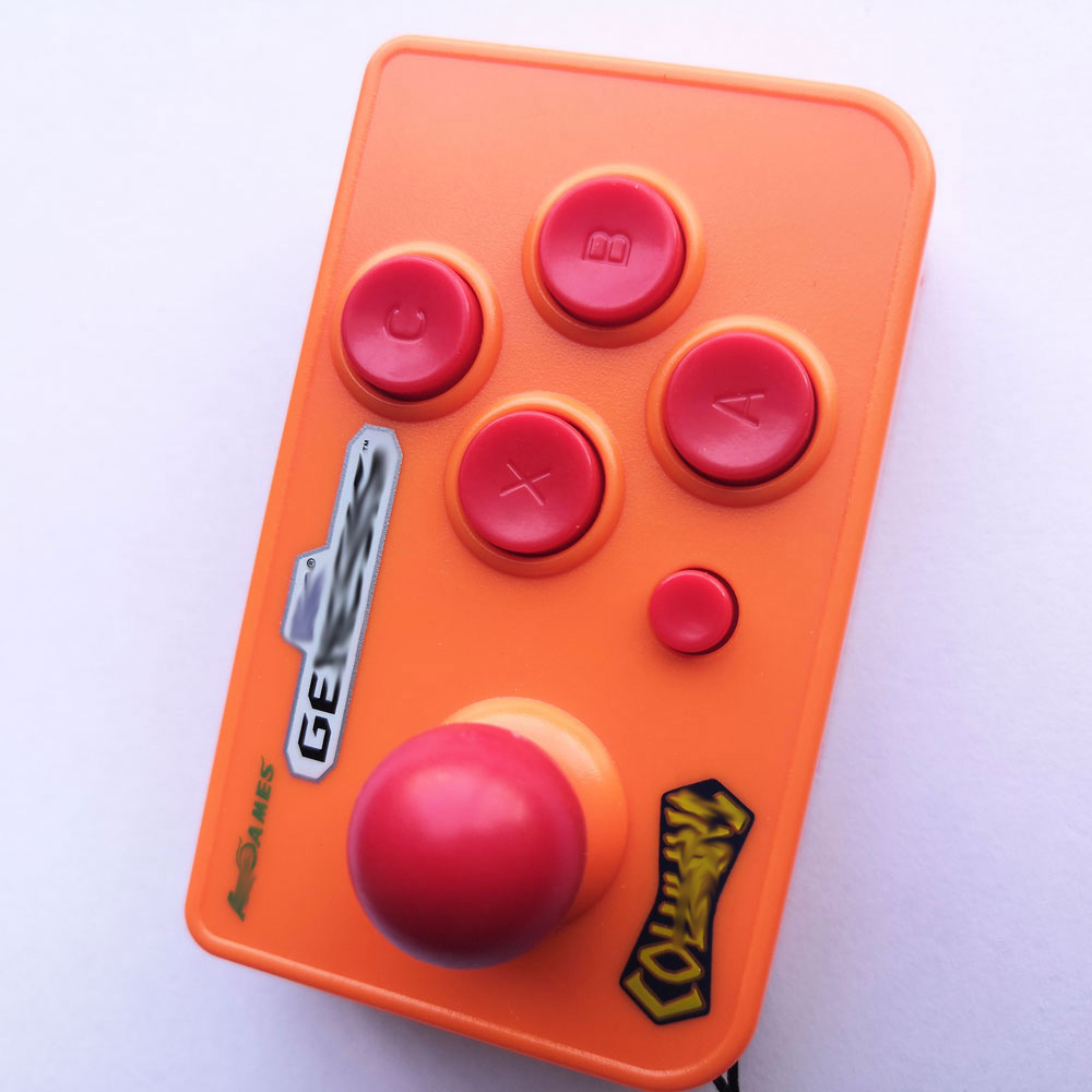 Joystick Mini Arcade Dengan 10 - Retro Gaming Keychain ulasan dan harga