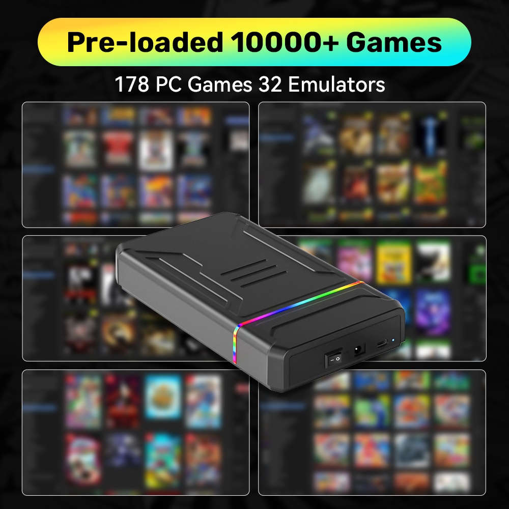 3TB HDD Eksternal Emulator Gam - Retro Gaming Hard Drive ulasan dan harga