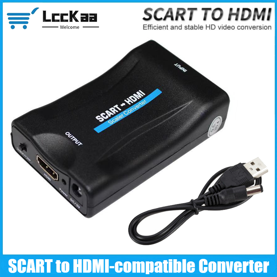 Konverter SCART Ke HDMI 1080P  - Scart To Hdmi ulasan dan harga