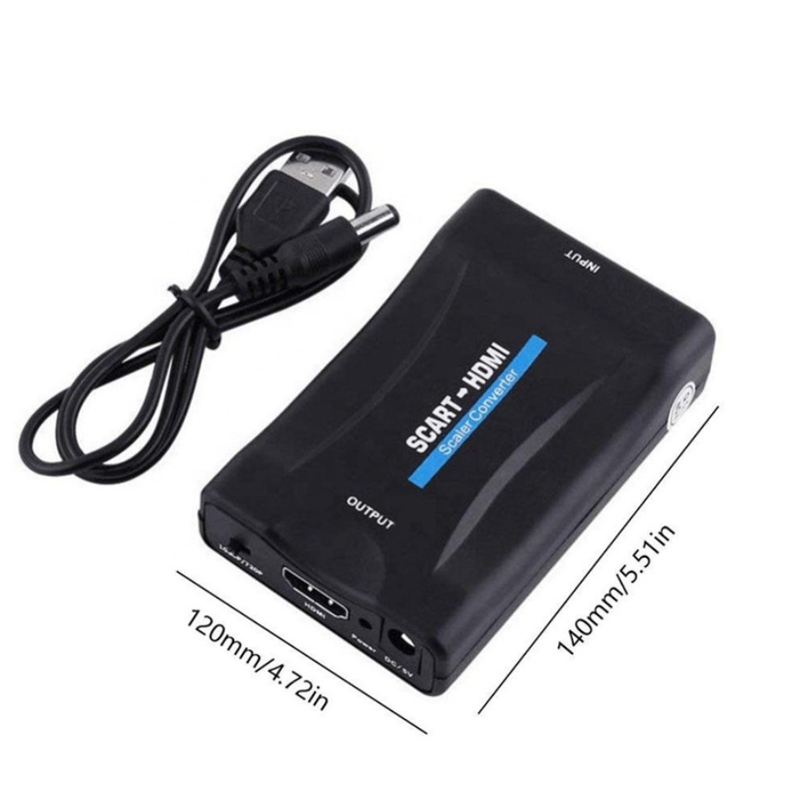 Konverter SCART Ke HDMI 1080P  - Scart To Hdmi ulasan dan harga