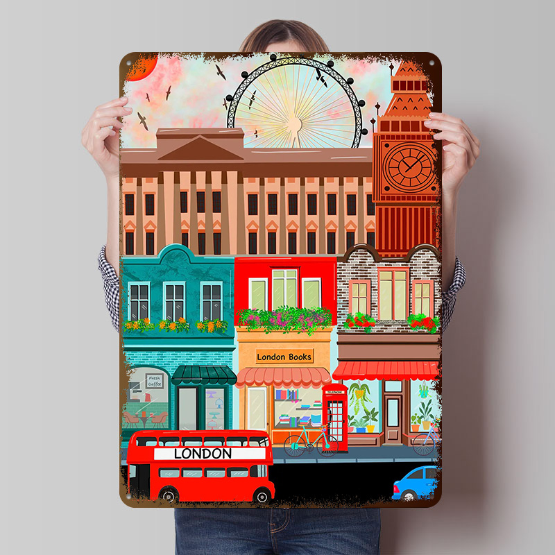 Poster Kaleng Perjalanan Londo - Retro Gaming London ulasan dan harga