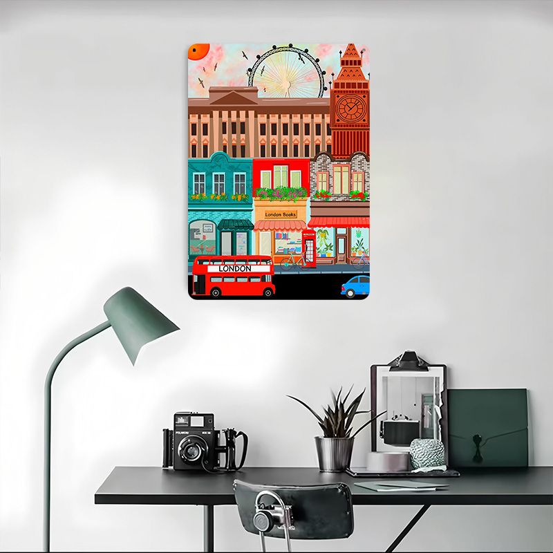 Poster Kaleng Perjalanan Londo - Retro Gaming London ulasan dan harga