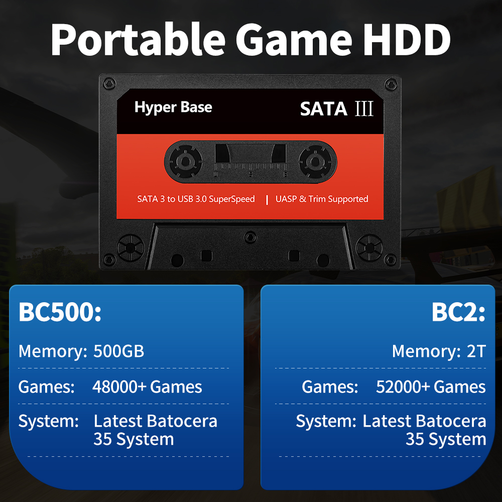 Hard Drive Gaming JMachen 500G - Retro Gaming Hard Drive ulasan dan harga
