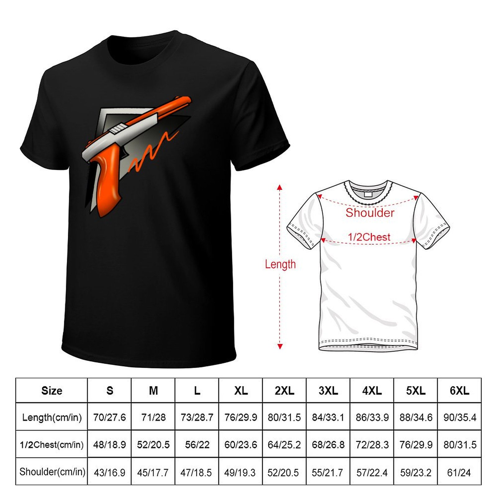 Kaos Lengan Pendek Bergambar S - Retro Gaming Light Gun ulasan dan harga