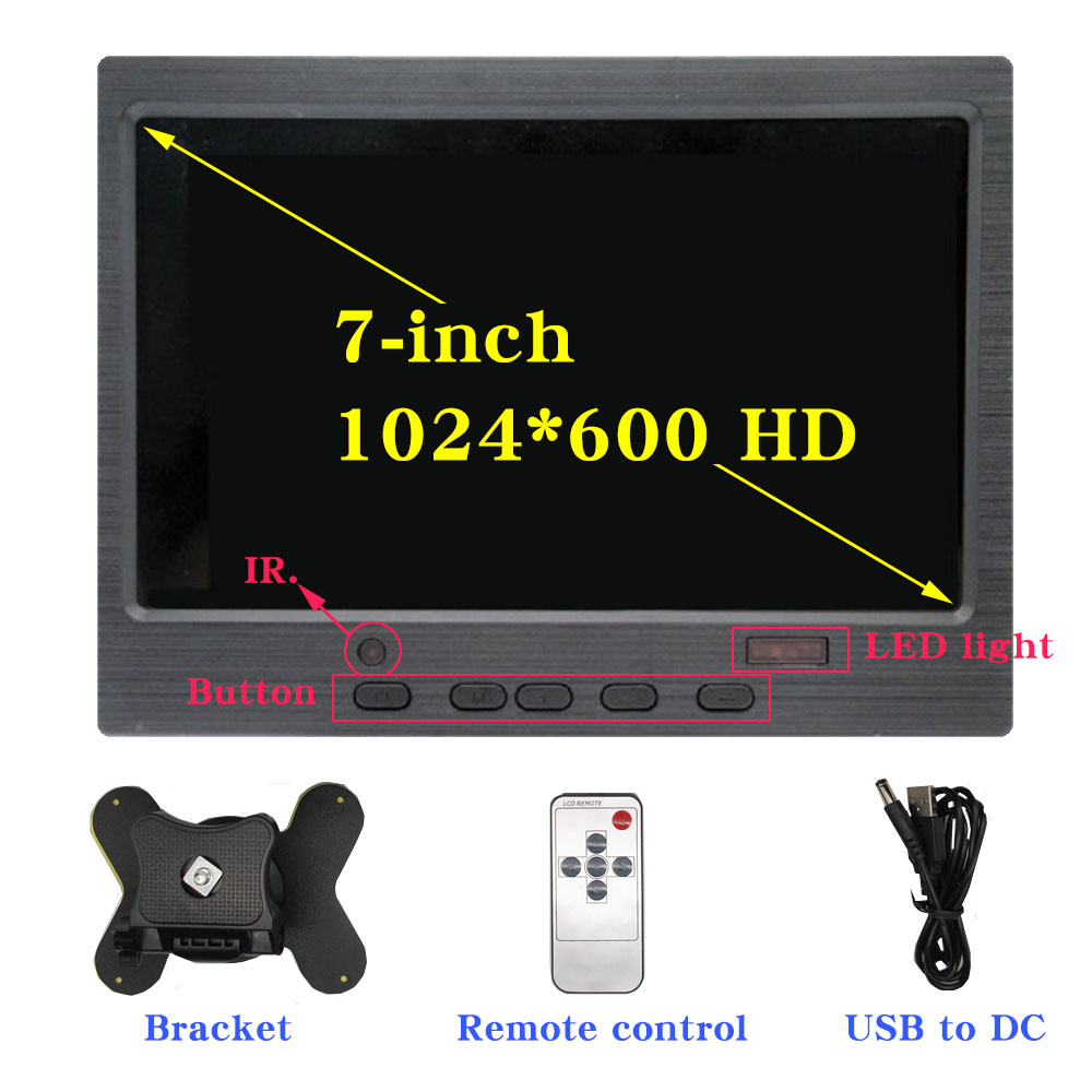 Tampilan Portabel 7 Inci Layar - Retro Gaming Monitor ulasan dan harga