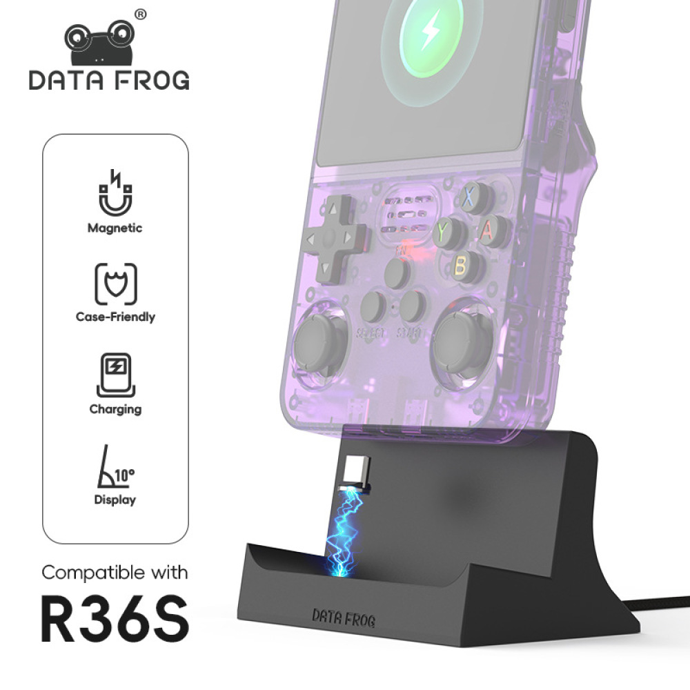 Basis Pengisian Daya Magnetik  - Retro Gaming R36S ulasan dan harga