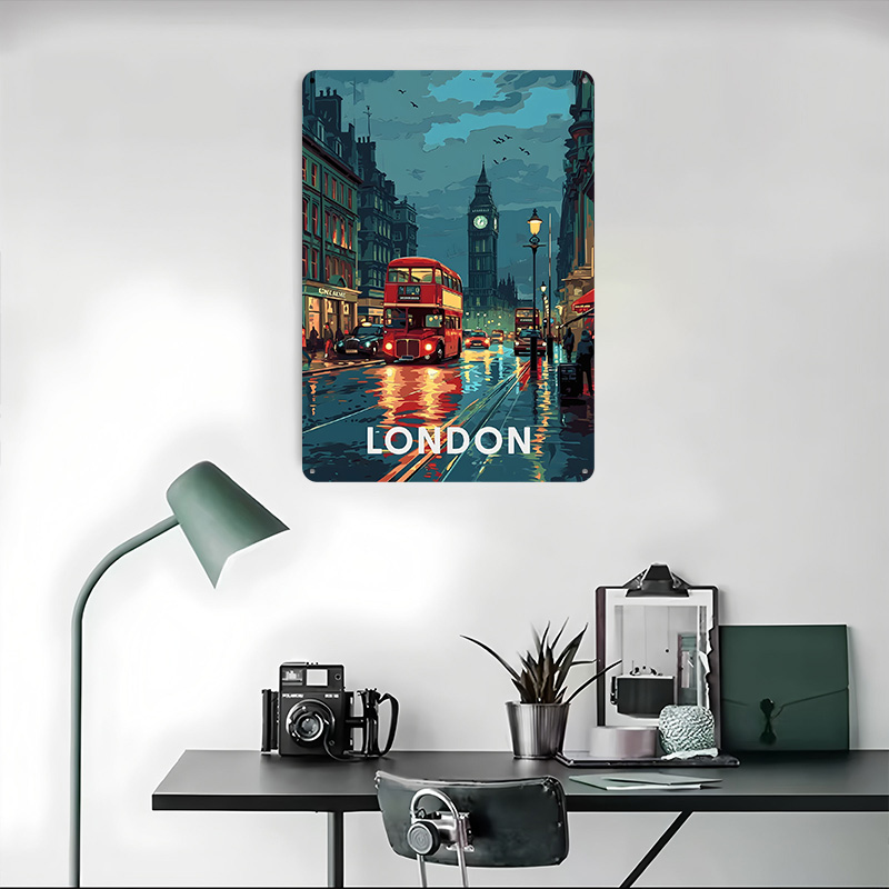 Poster Tinplate London Big Ben - Retro Gaming London ulasan dan harga