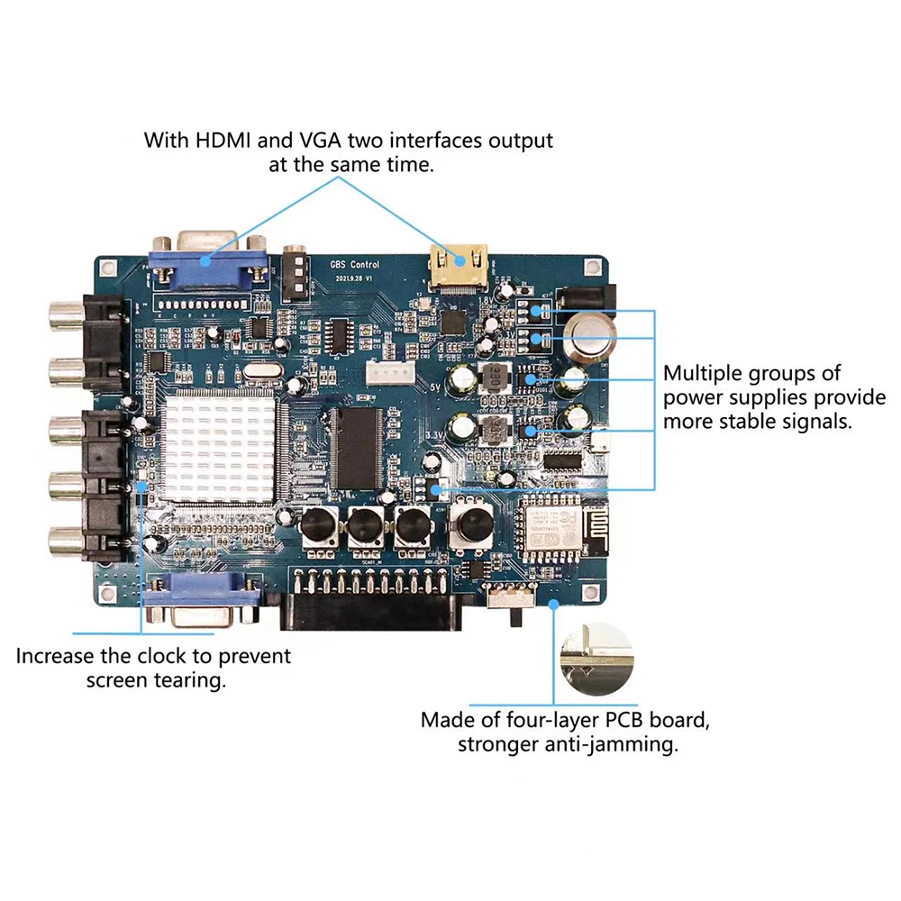 Komponen ODV-GBS-C/VGA/Scart K - Scart To Hdmi ulasan dan harga