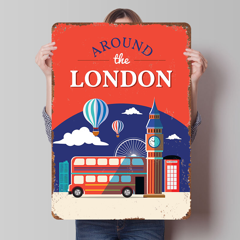 Poster Logam Perjalanan di Lon - Retro Gaming London ulasan dan harga