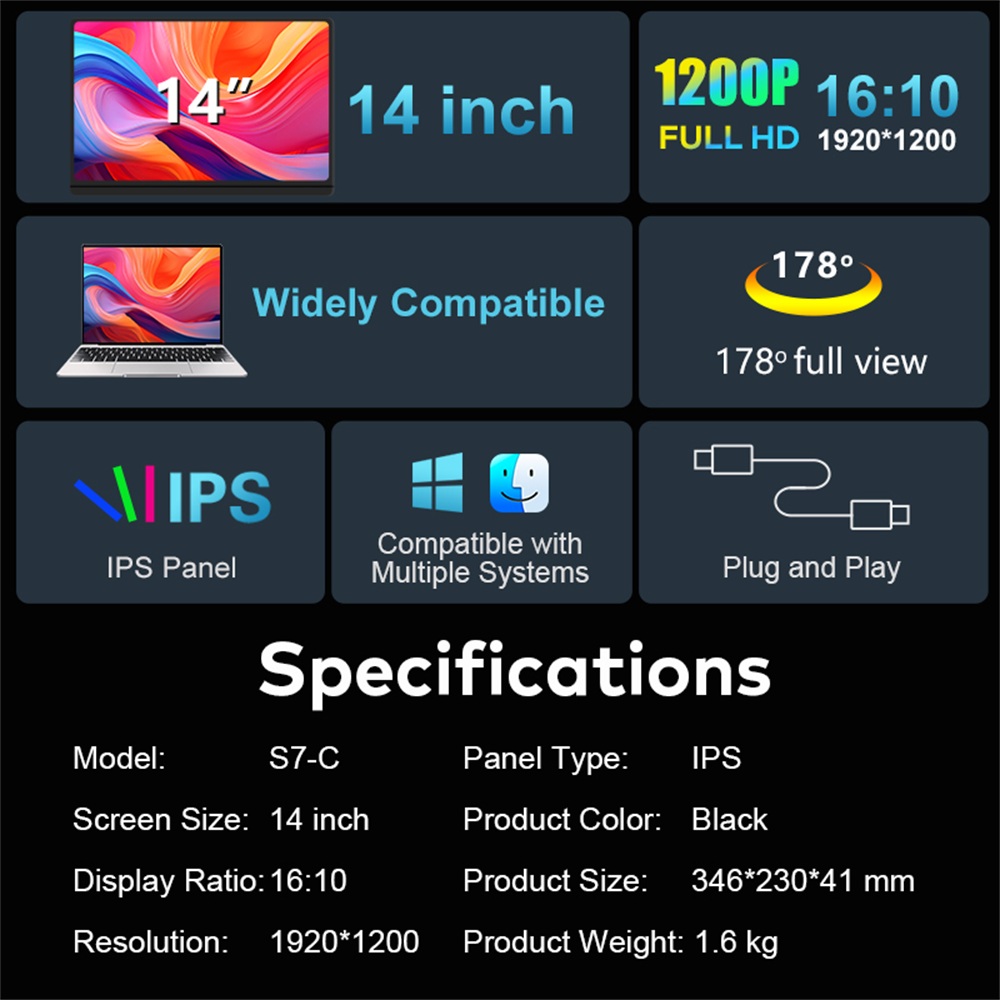 Rospider 14 hingga 16 Inci Lay - Retro Gaming Monitor ulasan dan harga