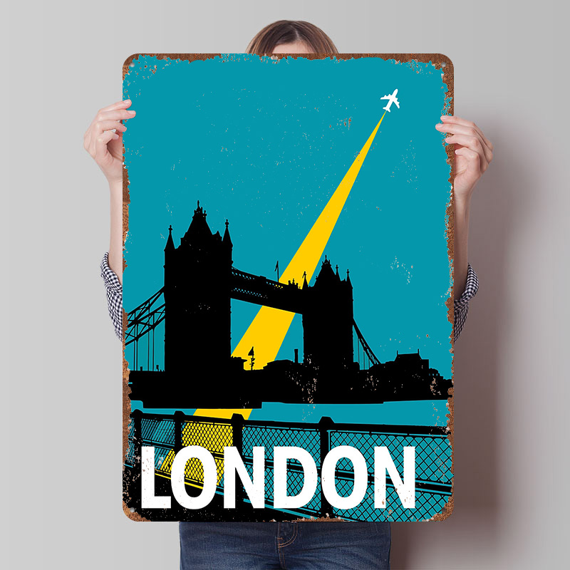 Poster Logam Tower Bridge untu - Retro Gaming London ulasan dan harga