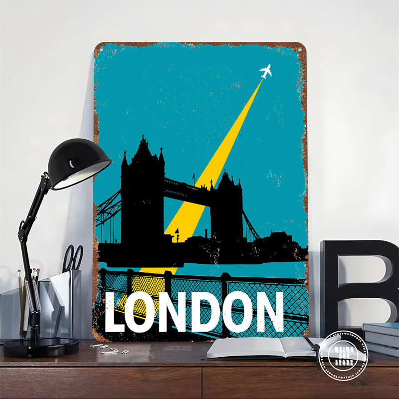 Poster Logam Tower Bridge untu - Retro Gaming London ulasan dan harga