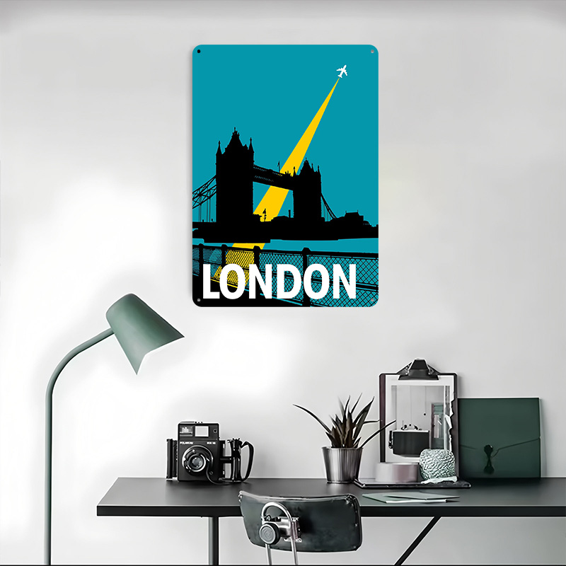 Poster Logam Tower Bridge untu - Retro Gaming London ulasan dan harga