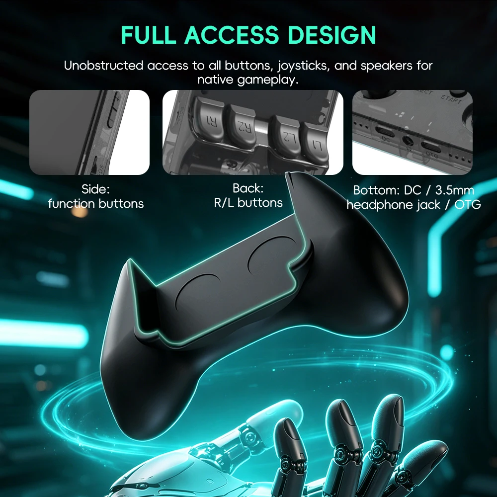 Pegangan Game Ergonomis Data F - Retro Gaming R36S ulasan dan harga