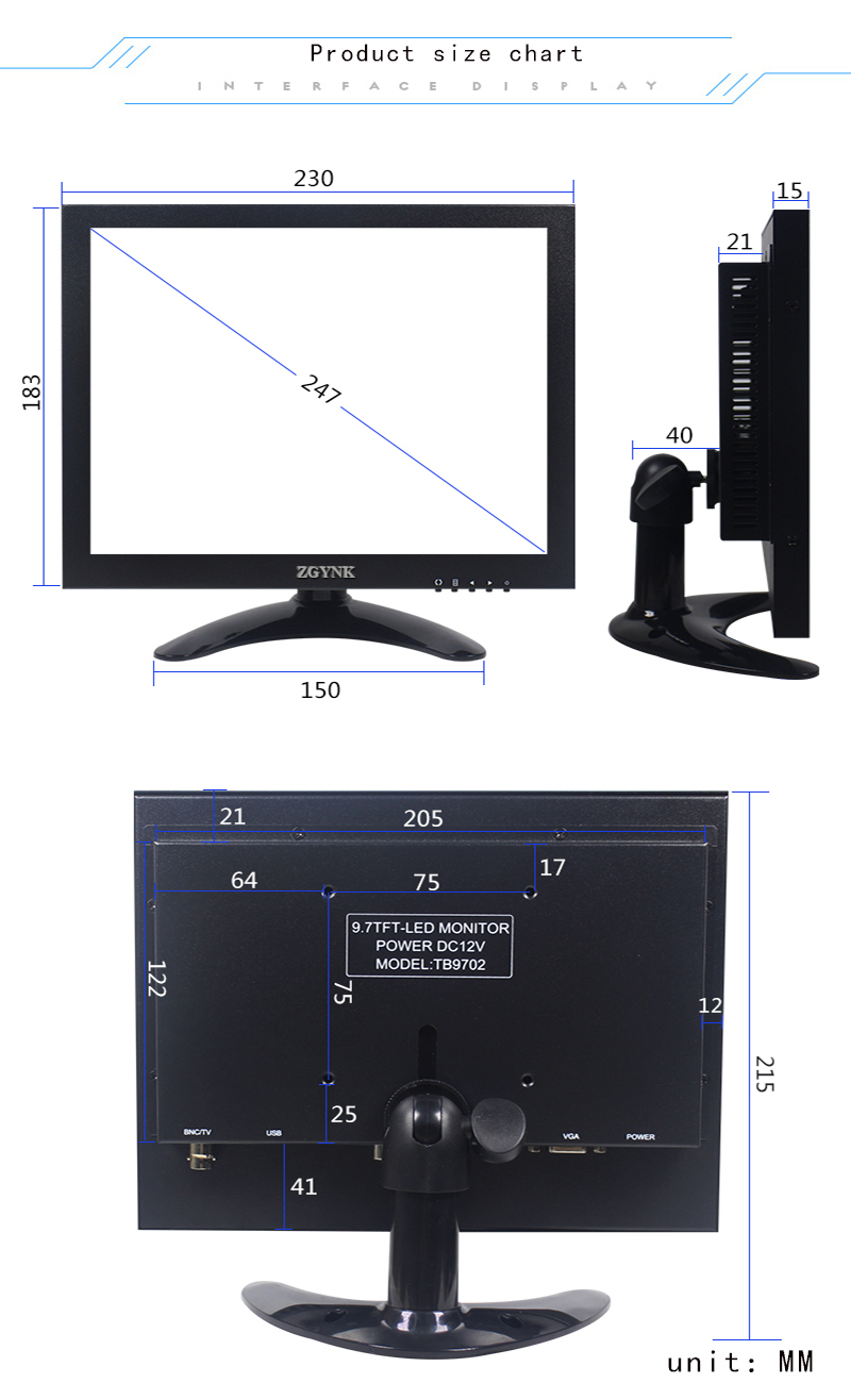 9.7/10.1 Inci HD Monitor Indus - Retro Gaming Monitor ulasan dan harga