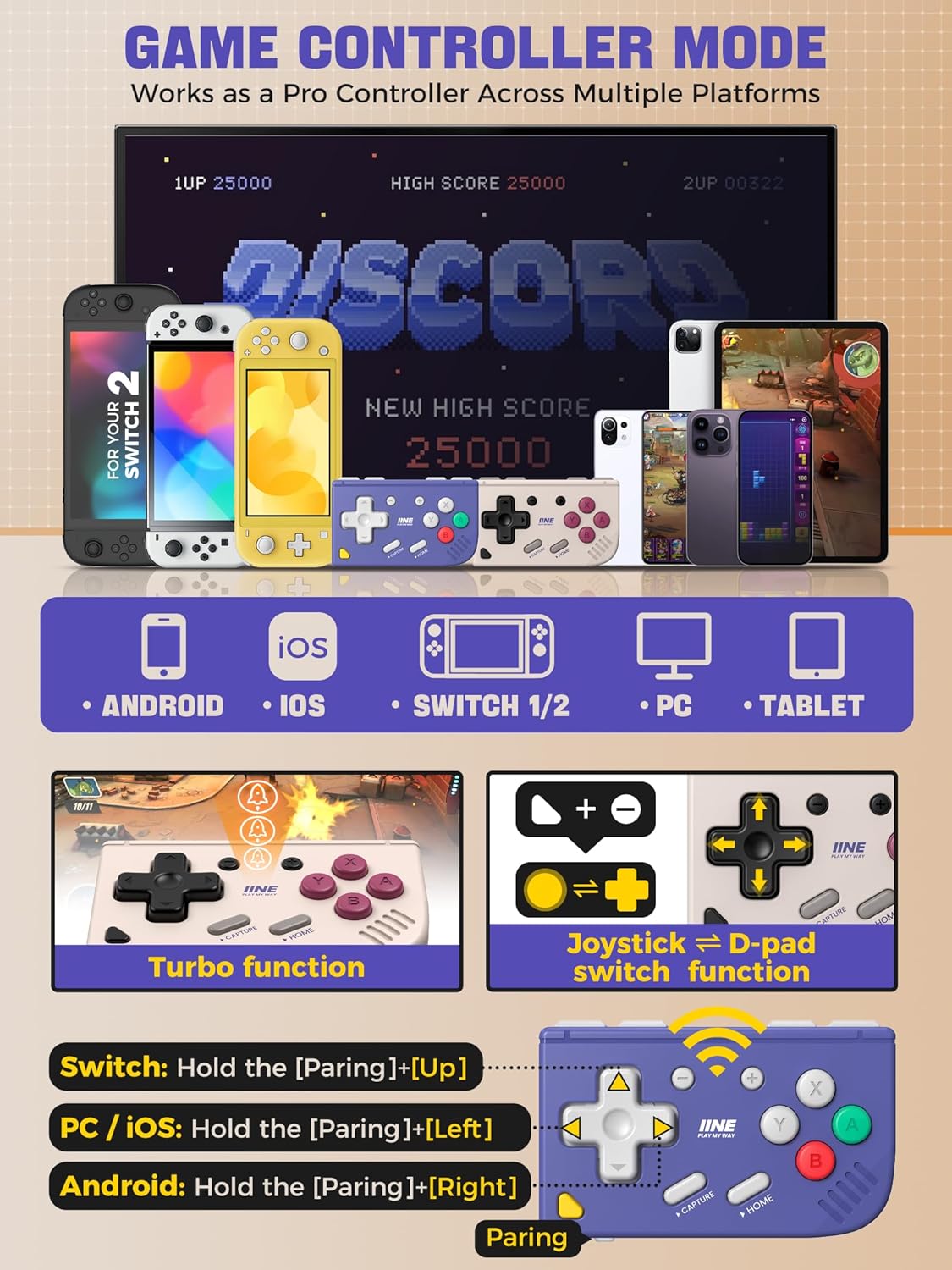 Kontroler Game Retro Mini, Kon - Retro Gaming Keychain ulasan dan harga