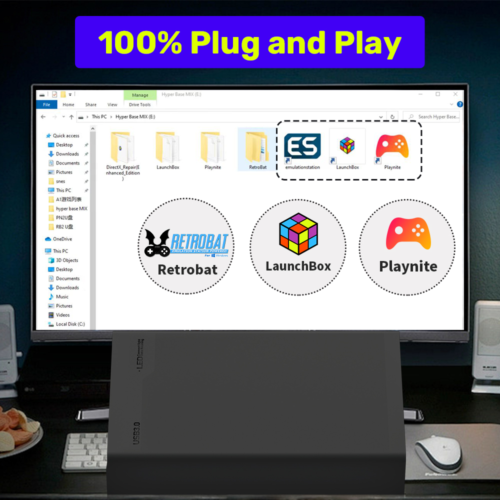 Hard Drive Game Portabel Mix50 - Retro Gaming Hard Drive ulasan dan harga