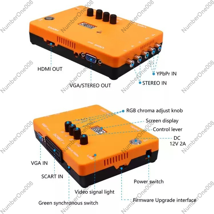 Konverter Video Komponen RGBS  - Scart To Hdmi ulasan dan harga