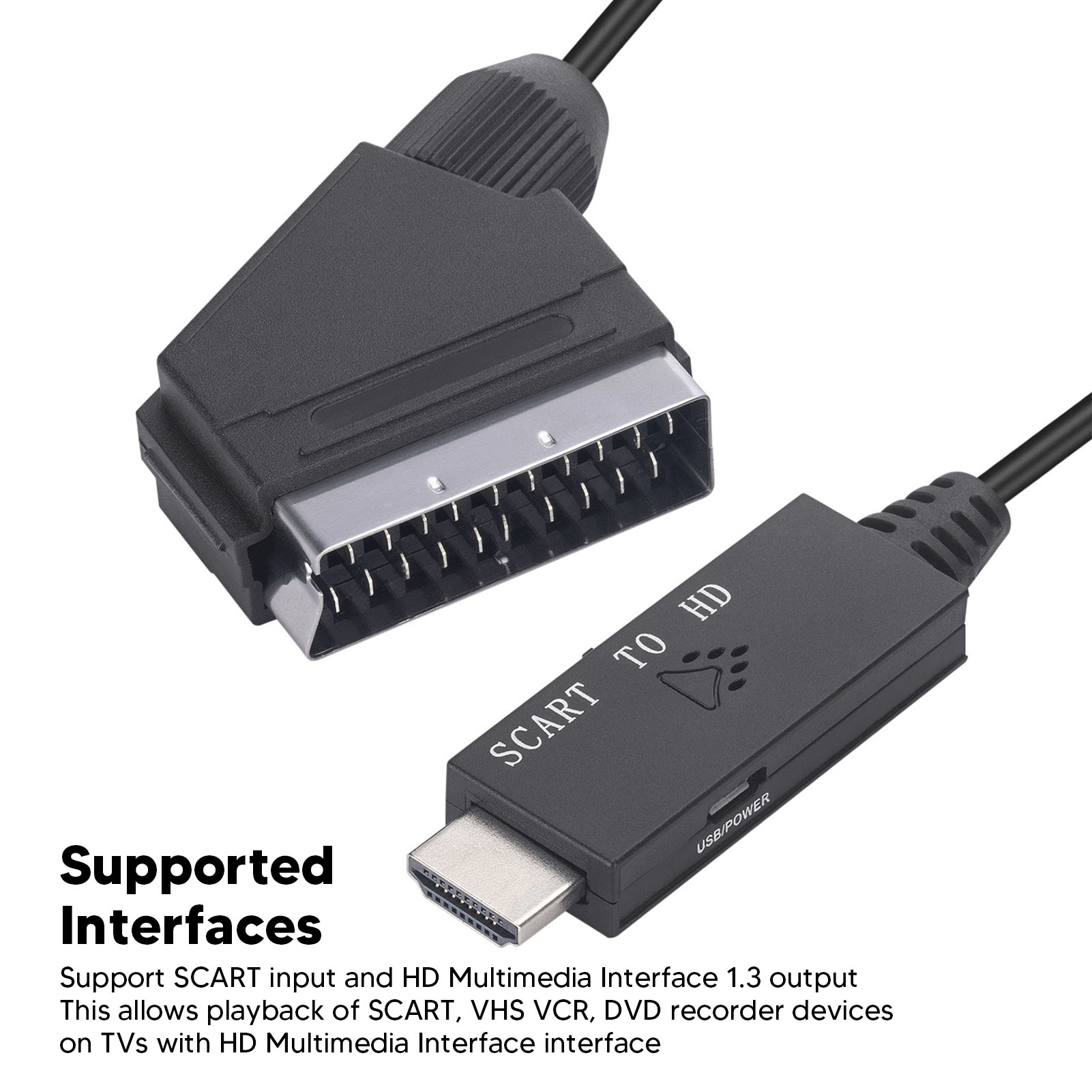Konverter Antarmuka Multimedia - Scart To Hdmi ulasan dan harga