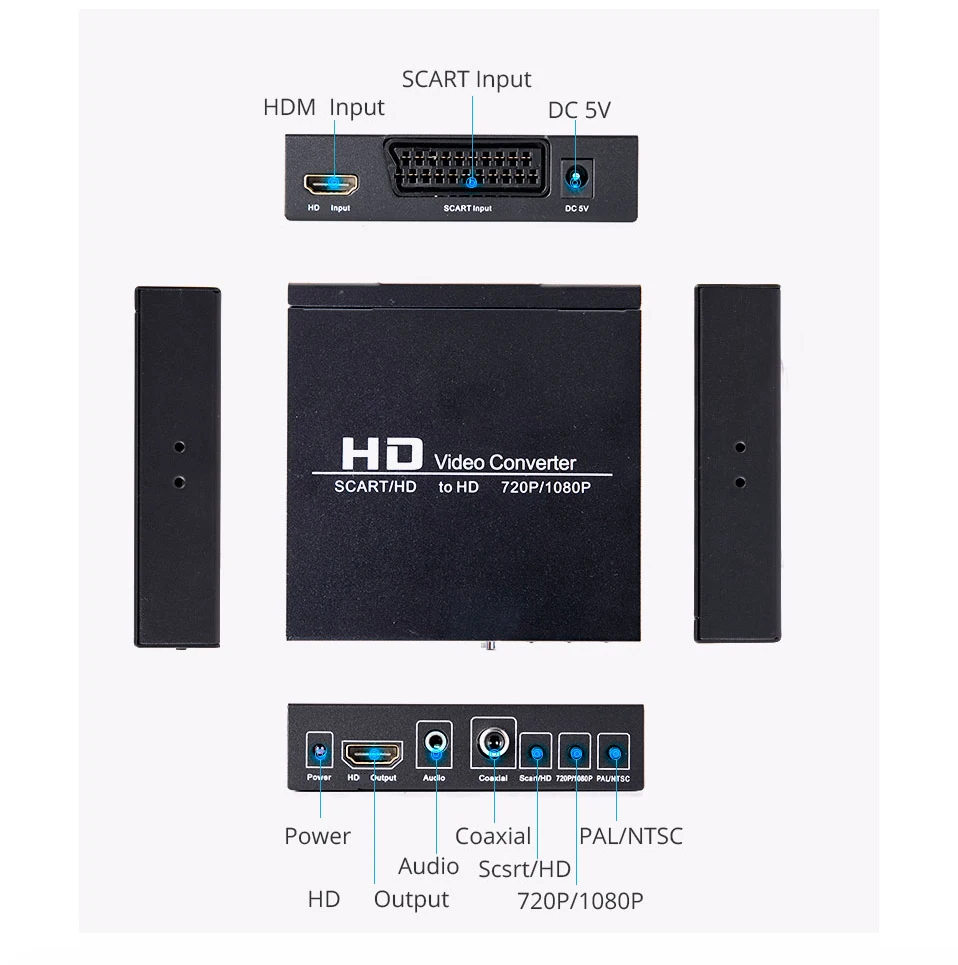 Konverter Video SCART HDMI Ke  - Scart To Hdmi ulasan dan harga