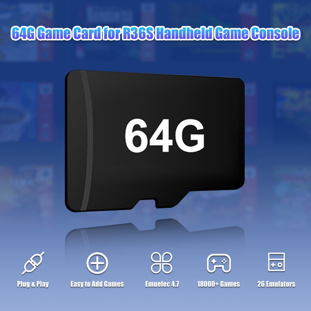 Kartu TF Game 64G untuk Konsol - Retro Gaming R36S ulasan dan harga