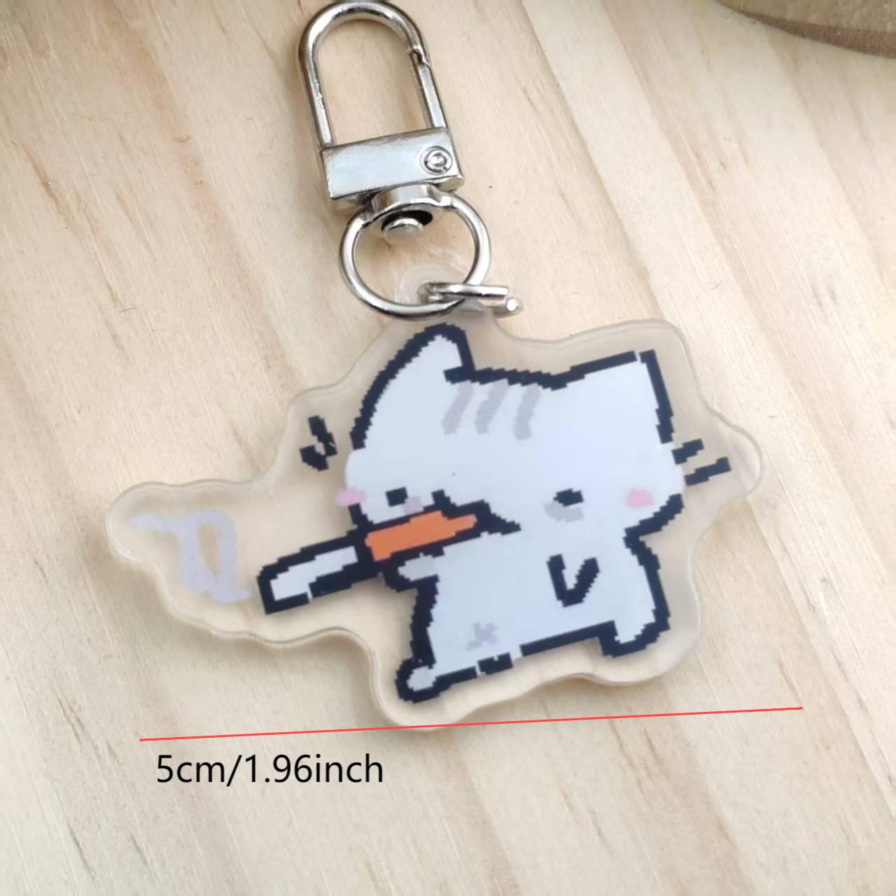 Gantungan Kunci Kucing Pixel 2 - Retro Gaming Keychain ulasan dan harga