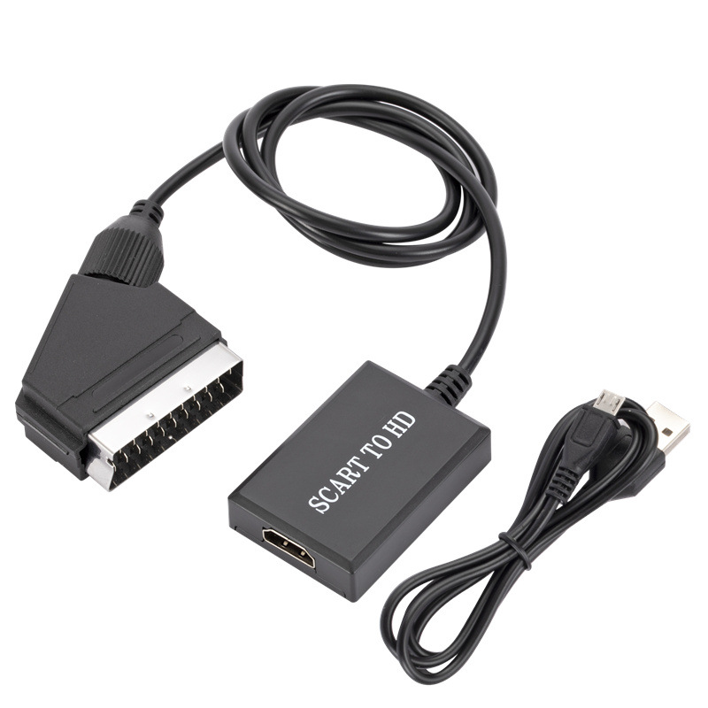 Adaptor Konverter Peningkatan  - Scart To Hdmi ulasan dan harga