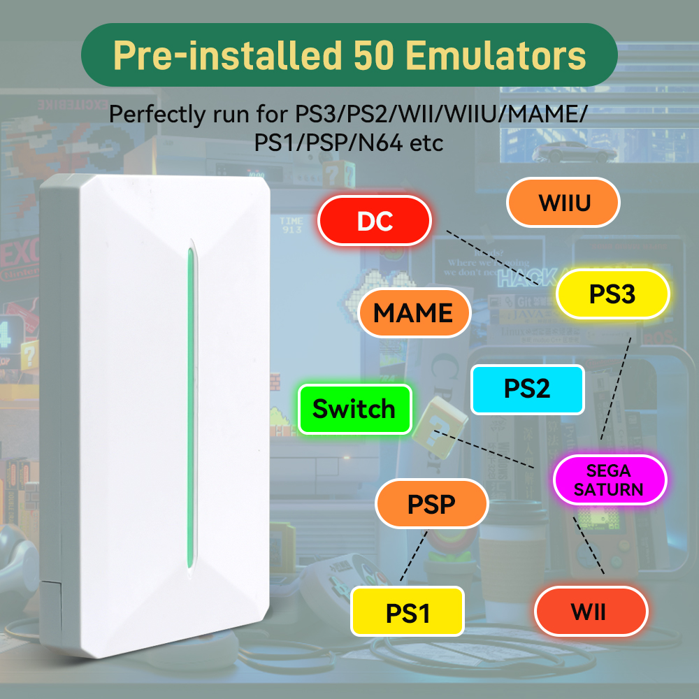 Konsol Game eksternal 500GB, G - Retro Gaming Hard Drive ulasan dan harga