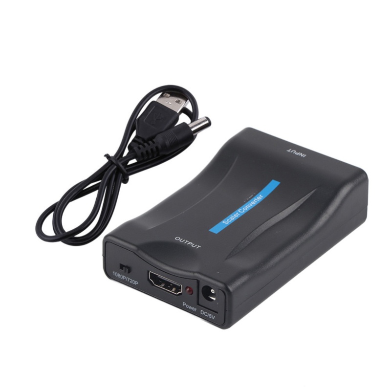 Adaptor Skaler Konverter Audio - Scart To Hdmi ulasan dan harga