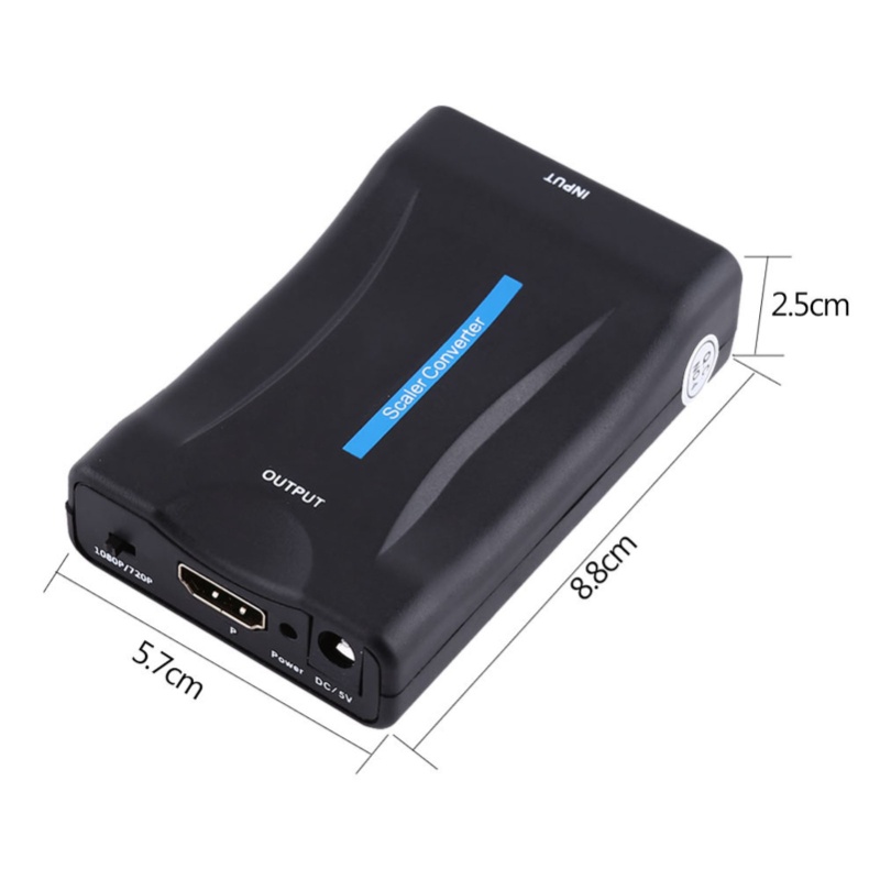 Adaptor Skaler Konverter Audio - Scart To Hdmi ulasan dan harga