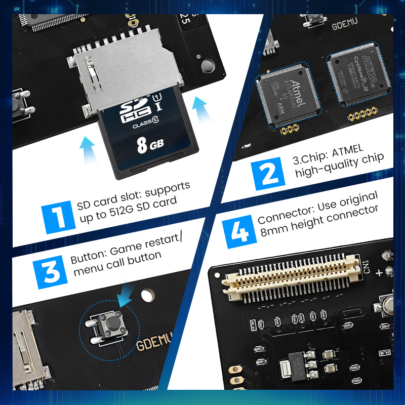 GDEMU 5.20.5 Papan Emulator Dr - Retro Gaming Repair ulasan dan harga